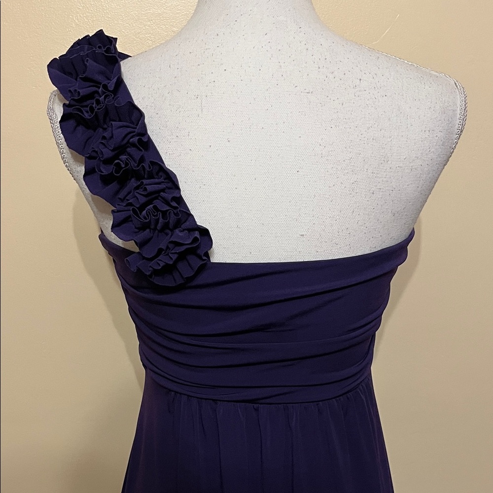 En Focus Studio One Shoulder Ruched Formal Cocktail Evening Dress - Picture 7 of 10